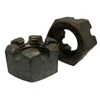 SHN1P 1"-8 Slotted Finished Hex Nut, Coarse, Plain